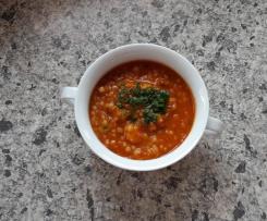 Perlgraupen-Tomatensuppe