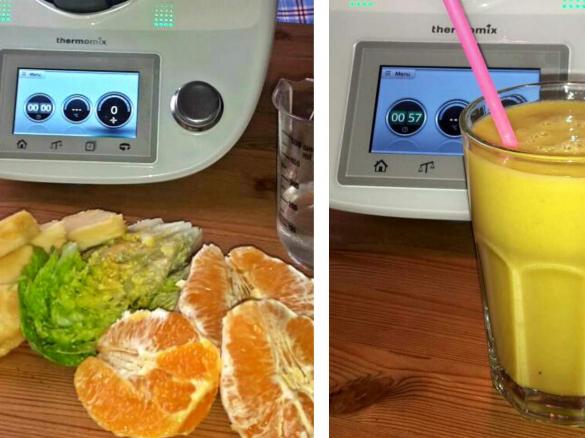 Grüner Smoothi - Sonne im Glas