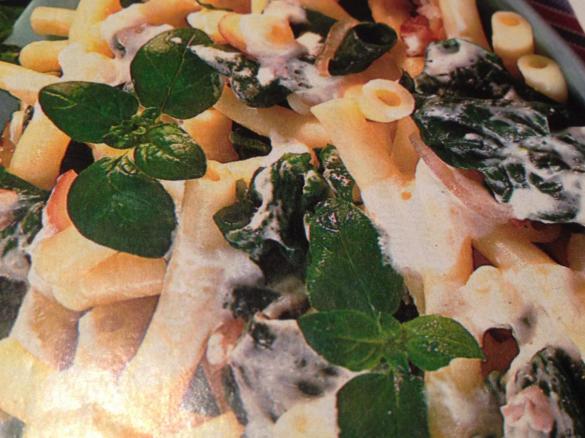Maccaroni mit Spinat und Ricotta