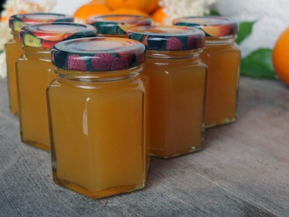 Orangen-Holunderblüten-Gelee