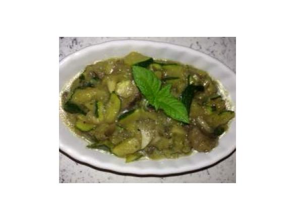 Schnelles Zuchini-Champignon-Gemüse