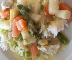 Puten-Spargel-Ragout