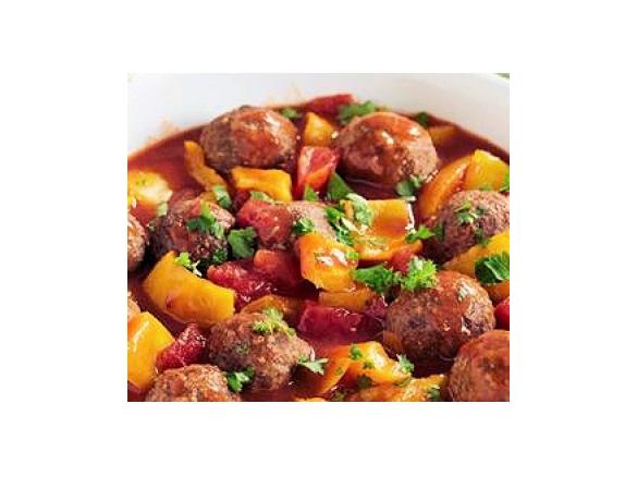 Gemüse mit Hackfleischbällchen Asiatisch