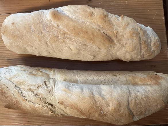 Dinkelbaguette mit Weizenanteil