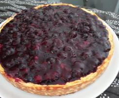 Käsekuchen mit Heidelbeer Topping