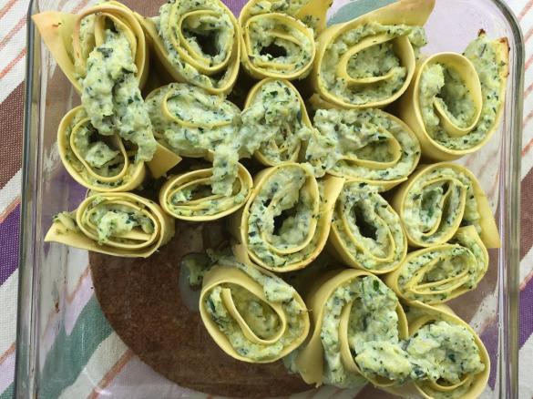 Lasagne-Zucchini-Röllchen