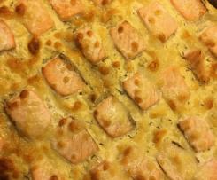 Lachspizza, Pizza mit Lachs