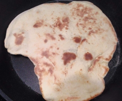 Naan - super weiches indisches Fladenbrot - low fat Variante