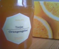 Oragengelee aus Saft
