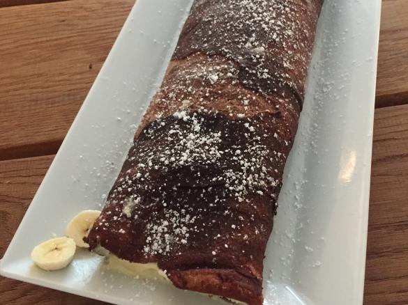 Bananen Biskuitrolle