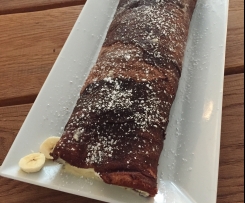 Bananen Biskuitrolle