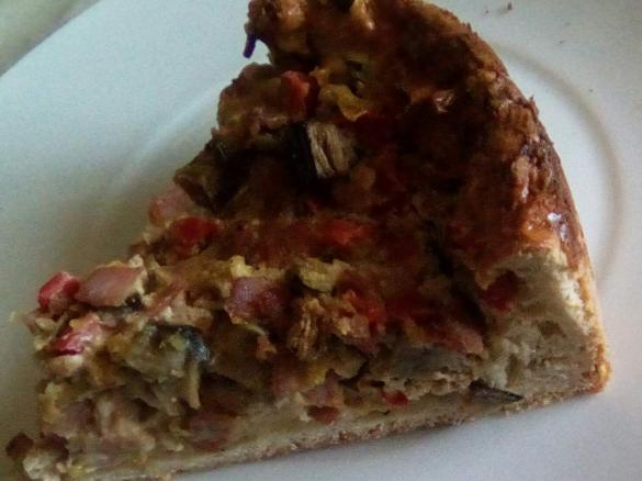 Bunte Gemüse Quiche mit Kochschinken