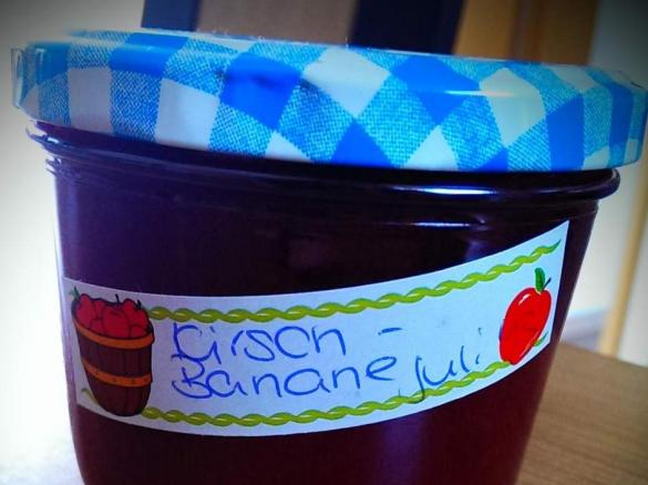 Kirsch- Bananen Marmelade a la Jessy
