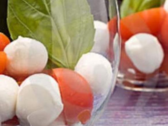 Caprese im Glas