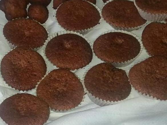 Muffins mit Schokopudding