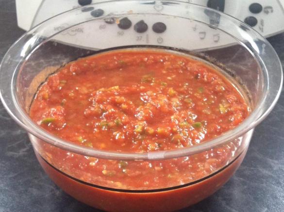 Salsa mit frischen Zutaten