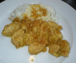 Curry Hühnchen Suppe (indisch)