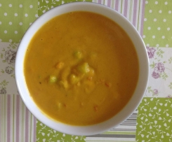 Scharfe Süsskartoffelsuppe