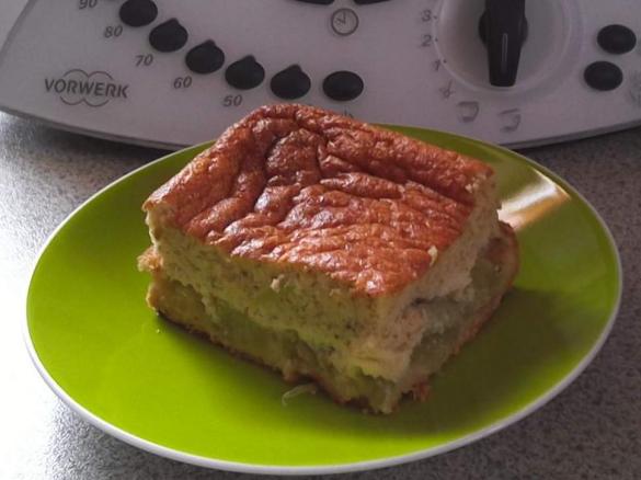 Rhabarberkuchen mit Mandelguss