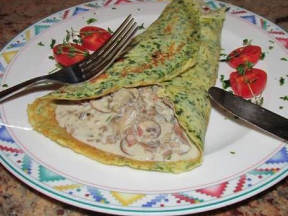 Kräuterpfannkuchen nach Jäger Art