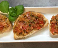 Variation von Bruschetta 