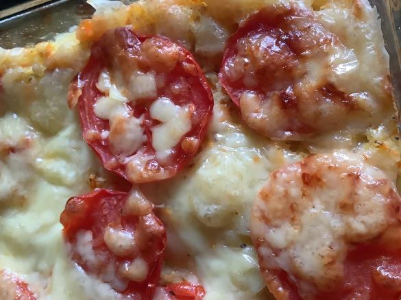 Variation Kartoffel-Puffer-Auflauf