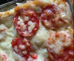 Variation Kartoffel-Puffer-Auflauf