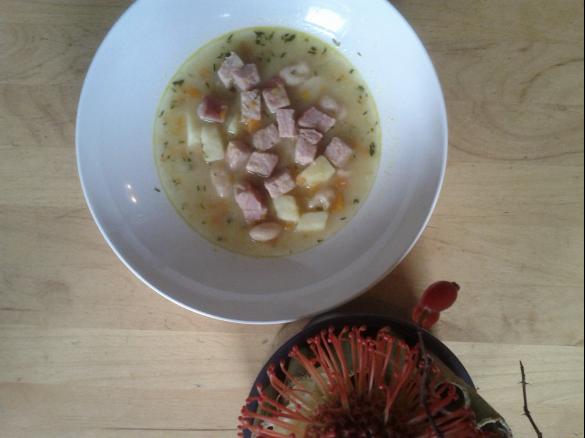 Dicke Bohnen mit Kassler