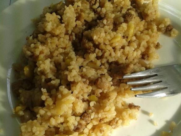 Zucchini-Hack-Couscous Salat