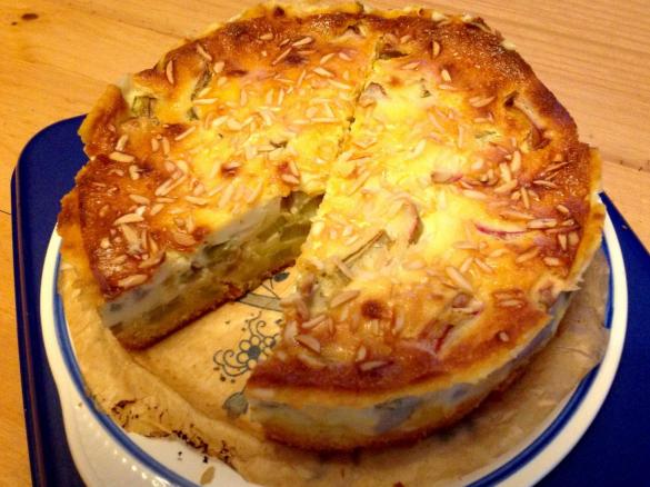 Saftiger Rhabarberkuchen