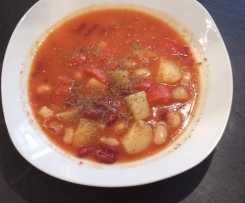 Rote Bohnen Kartoffelsuppe