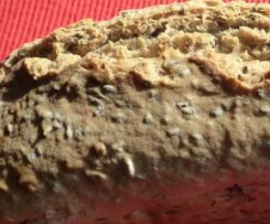 Schnelles Dinkelvollkornbrot mit Leinsamen und Sonnenblumenkernen