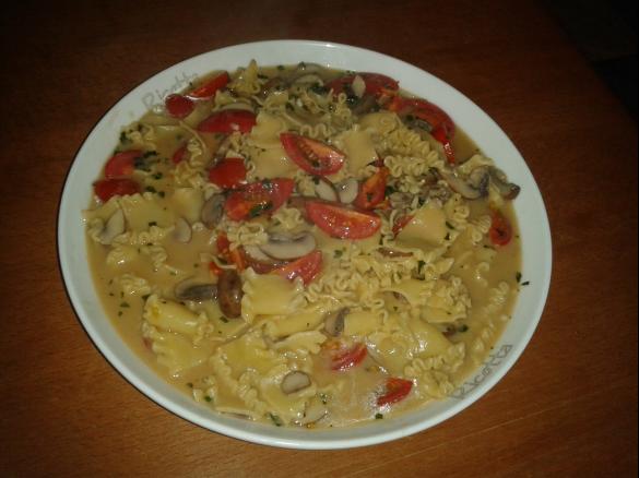 Nudel-Pilzpfanne komplett aus dem Thermomix