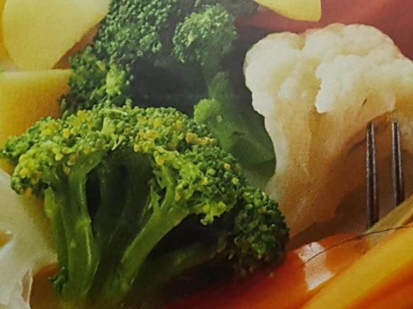 Hähnchen mit Gemüseplatte und heller Sauce