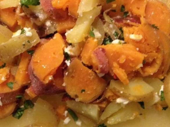 Piri-Piri Hühnchen mit Feta-Koreander-Kartoffeln