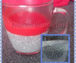 Chiapudding mit Erdbeerpüree