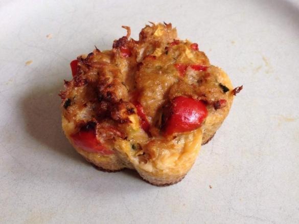 Saftige Thunfisch/Gemüse Muffin Low Carb