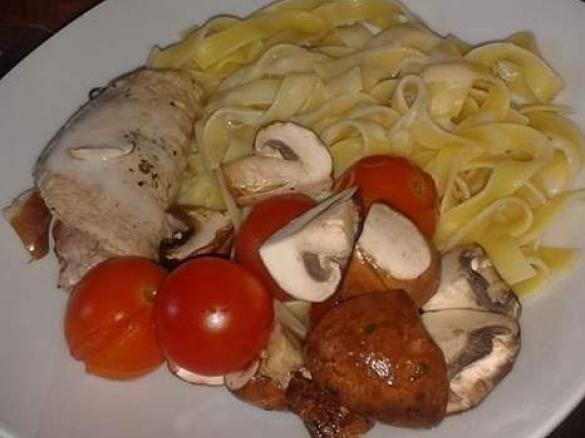 Kalbsröllchen an Limettensauce