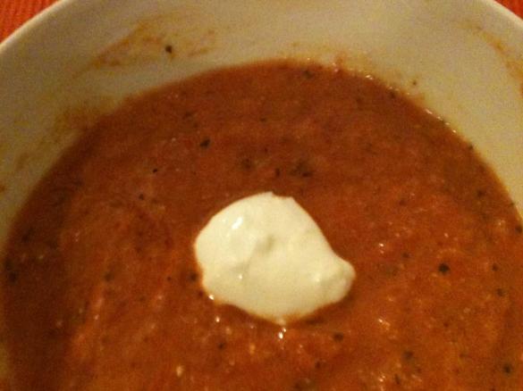 Variation Tomatensuppe mit Knoblauch 2
