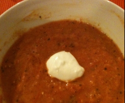Variation Tomatensuppe mit Knoblauch 2