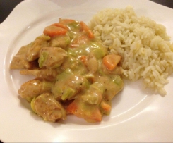 Hähnchen-Gemüsepfanne mit Reis (by Fairy Cakes)