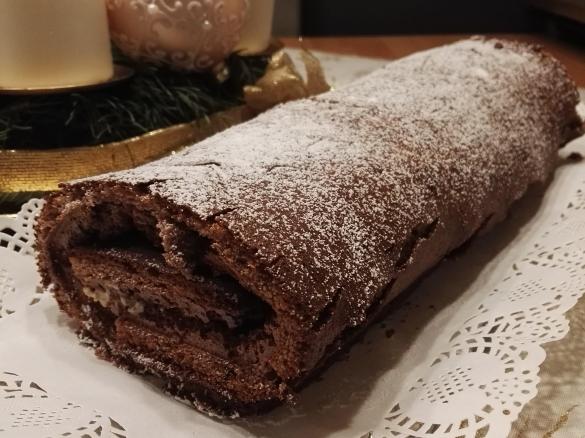 Zimtrolle mit Spekulatius