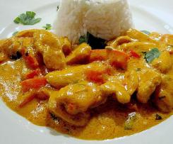 Afrikanisches Huhn mit Reis