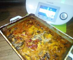 Rouladenauflauf mit Cola BBQ Sauce