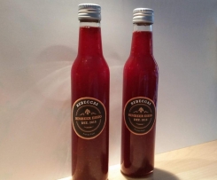 Variation von Himbeeressig