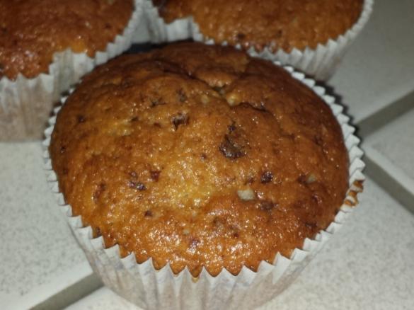 Schnelle schoko Bananen muffins