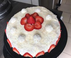 Erdbeer-Raffaello-Torte