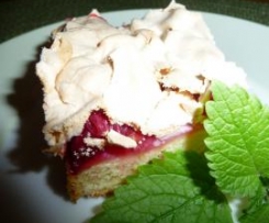 Johannisbeerkuchen mit Baiser