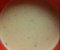 Frischer Eiersalat mit viel Frischkäse und einem Hauch Majonaise