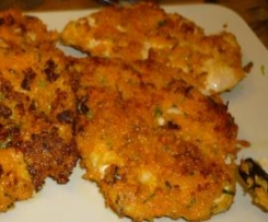 Putenschnitzel mit Möhrenkruste